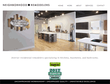 Tablet Screenshot of neighborhoodremodelers.com